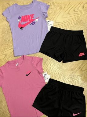 *BUNDLE* Girls Nike Short Sleeve Tees & Shorts Size 5